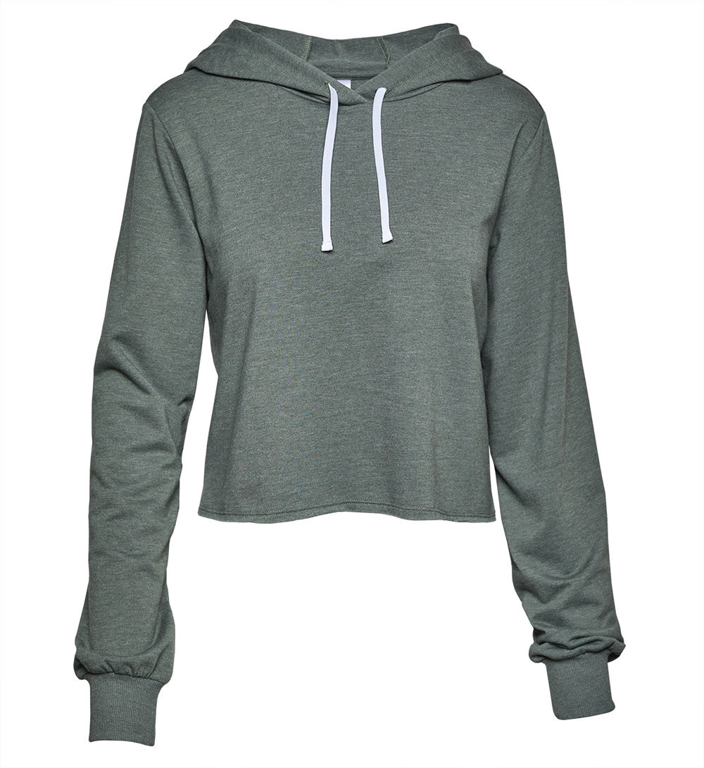 E-commerce product photography of women's hood sweatshirt